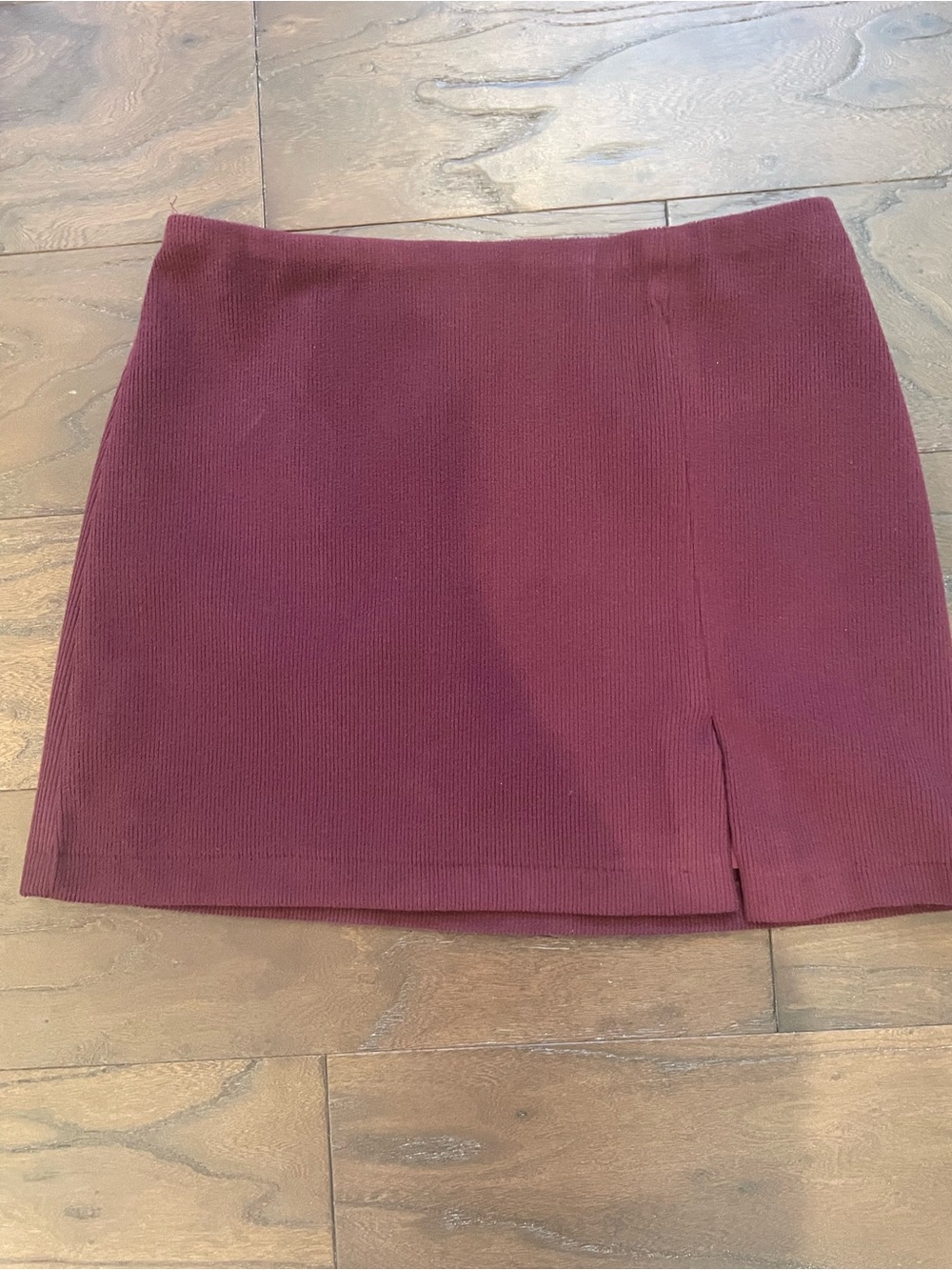 House of Harlow Burgundy Corduroy Skirt
